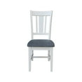 thumbnail image 5 of San Remo Solid Wood Splatback Chair in White and Heather Gray, 5 of 9