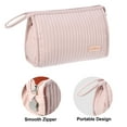 thumbnail image 3 of Unique Bargains Floral Makeup Bag Zipper Flower Cosmetic Pouch Pink, 3 of 7