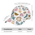 thumbnail image 2 of Pofeuu Cartoon Animals Print Adult Adjustable Embroidered Graphic Baseball Hat for Men and Women, 2 of 6