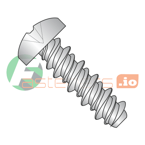 #6 (#5 Head) x 3/8" High Low Style Self Tapping Screws / Phillips / Pan Head / 18-8 Stainless Steel (Quantity: 10,000 pcs)