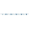 thumbnail image 2 of Royal Blue Dots & Stripes Paper Flag Banner, 12 ft, 2 of 2