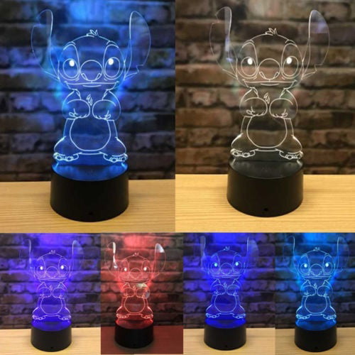 Hello Kitty 3D LED Night Light Touch Switch Table Desk Lamp Toy Xmas Gift 7Color 