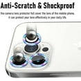 thumbnail image 2 of [3+1] CamLabs iPhone 13 Pro & iPhone 13 Pro Max Camera Lens Protector - 4Pc Glass & Metal - Colorful Diamond Bling - Camera Screen Protector, 2 of 10