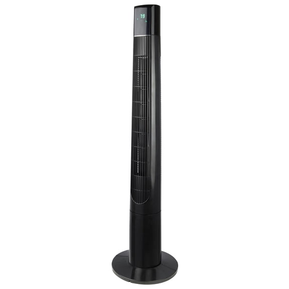 KONWIN Bladeless Oscillating Tower Fan 48 Inch with Remote 3 Modes & 3 Speeds, Black
