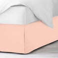 thumbnail image 3 of 600 Thread Count Egyptian Cotton Split Corner Bed Skirt – 15-Inch Drop, Tailored Fit 1-PC Bed Skirt, Queen, Peach, 3 of 5