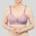 thumbnail image 2 of JGGSPWM Woman's Fashion Solid Comfortable Hollow Out Bra Underwear No Rims Coffee XXL, 2 of 4