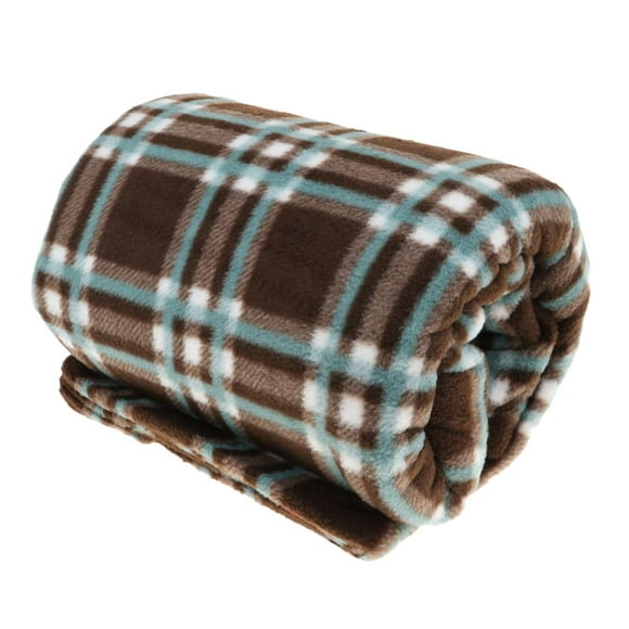 Camping Fleece Sleeping Bag Blanket Quilt - Lattice, 183X83cm