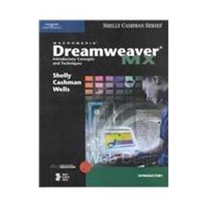 Pre-Owned Macromedia Dreamweaver MX: Introductory Concepts and Techniques, 9780789565396, 0789565390, Paperback, 1 edition