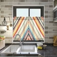 thumbnail image 4 of Yayeee Kitchen Curtains Tier Pair Light Filtering 27"x36" Rod Pocket Short Cafe Window Panel, Striped Pattern, 4 of 7