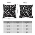 thumbnail image 6 of Wukai Black White Leaves Premium Polyester Fleece Pillow Covers with Hidden Zipper Closure,Luxuriously Soft and Durable-16"x16", 6 of 7