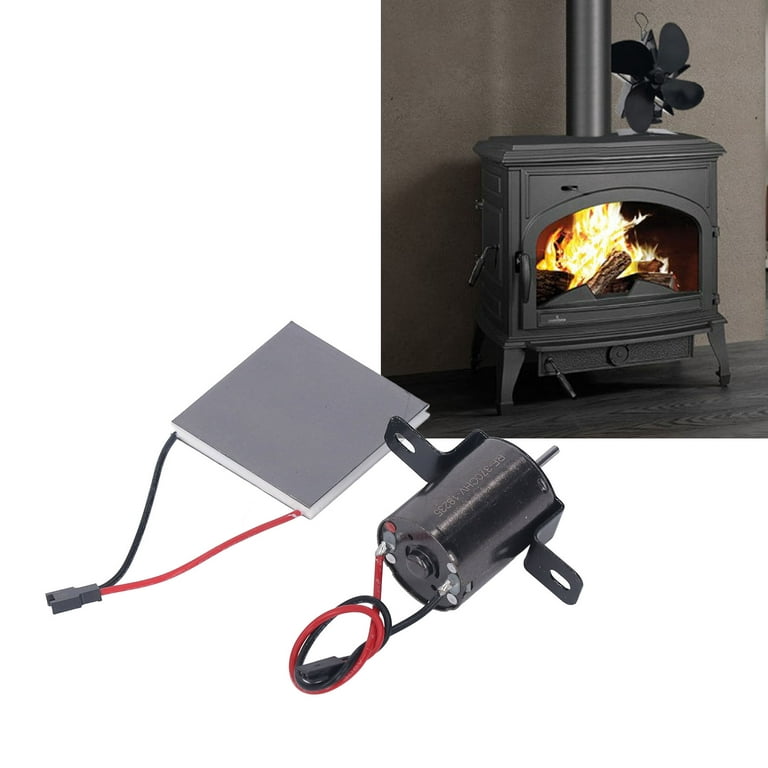 Sunifier Wood Stove Fan Heat Powered, Non Electric Fireplace Fan with Stove Top Thermal Fan Thermometer