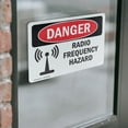 thumbnail image 4 of (2 Pack) Radio Frequency Hazard OSHA Danger Sign 18 Inch X 12 Inch Vinyl Label Decal Sticker Weather Resistant, UV Protected for Workplace, Business, and Construction Site, Made in the, 4 of 7