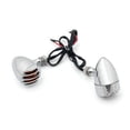 thumbnail image 3 of Turn Signal Blinker Indicator For Harley Chopper Sportster Dyna Softail Chrome, 3 of 4