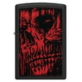 thumbnail image 3 of Zippo Red Skull Design Black Matte Pocket Lighter, 3 of 7