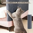 thumbnail image 3 of 15.7" x 78.7" Cat Scratch Couch Furniture Protector, Sofa Protector Cover Cat Scratcher Wall Pad from Cat Claws for DlY Scratch Post Cat Tree Climbing Cat Scratching Guard (Dark Grey), 3 of 7