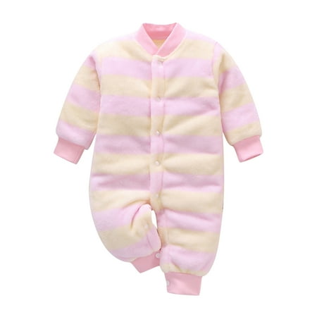 

Qufokar Baby Girls Clothes 3-6 Months Teen Girl Sweatpants And Hoodies Playsuit Jumpsuit Clothes Romper Boy Warm Baby Thick Girl Girls Outfits&Set