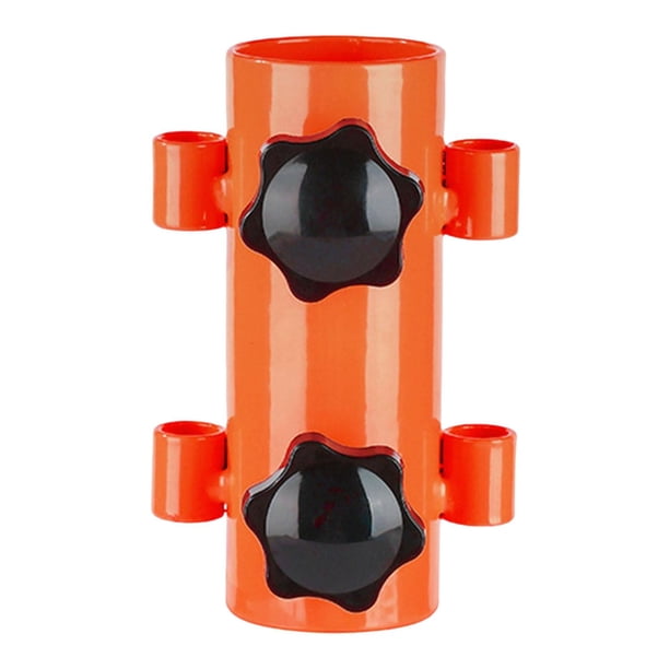 Soporte duradero para varillas de toldo, soporte para varillas de construcción, tubo de fijación, postes metálicos para lonas. naranja