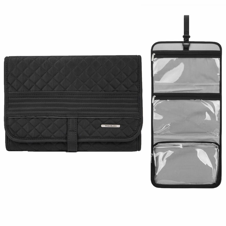 1 Travelon Trifold Hanging Toiletry Bag Organizer Cosmetic Makeup Holder Pouch