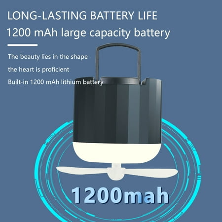 EUDIDV Portable Lighted Fans Outdoor Camping Lighting Equipment Camping Fan Light Camping Fan Light;Fans with Illumination