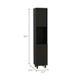 thumbnail image 4 of TUHOME Syrah Corner Bar Cabinet in Black, 4 of 5