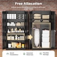 thumbnail image 5 of SOLAURA 72 inches Tall Metal Garage Storage Cabinets, Lockable Steel Storage Cabinet with Doors and Adjustable Shelves for Office, Home, Shops, Garage, Assembly Required, Black, 5 of 7