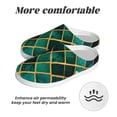 thumbnail image 6 of Wukai Green Mosaic Glass Print Women's Indoor Bedroom Slipper Slip On Shoes, Unisex House Shoes with Anti-Skid Sole for Men, Gift for Women Men-37/38, 6 of 7