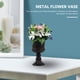 thumbnail image 2 of 1 Florero de metal para flores, centro de mesa para bodas, decoración de escritorio para el hogar, 2 of 8