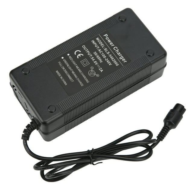 Cargador De Scooter Eléctrico, Doble IC, Protección Múltiple, Cargador De 54,6 V 2 A, Ventilador De Refrigeración Fuerte Para Scooter Eléctrico KUGOO M4