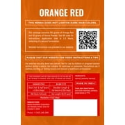 Orange Red | 100% Natural Hair Dye Kit | Vibrant Colors with Pure Henna & Herbal Mix | Ammonia-Free & Chemical-Free Hair Coloring