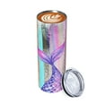 thumbnail image 2 of Waldeal Mermaid Tails Skinny Tumbler with Lid, Stainless Steel Double Wall Vacuum Insulated Travel Mug Water Bottle Iced Coffee Cup 20oz, 2 of 9