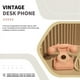 thumbnail image 2 of Estilo Retro con Cable Teléfono de Marcación Plug-In Casa Fija Teléfono Antiguo Oficina Europea Moda Decoración Rosa, 2 of 6