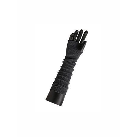 Women Elbow Length Stretchy Thumbhole Arm Warmer Fingerless Gloves