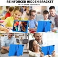 thumbnail image 4 of Kebiory for SHARECLOUD P10_T Tablet Case,Shockproof Lightweight Protective Kids Friendly Silicone Adjustable Stand Cover for FIRYMID 1060C/Frameflow P10-A/Kairisy-P10A 10 inch Tablet(Blue), 4 of 7