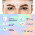 thumbnail image 2 of Brawna Eyebrow Ruler Stencil - 120 Pcs Clear Adhesive Mapping Thread for Arch and Tattoo Shaping, 2 of 4