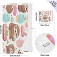 thumbnail image 3 of Cute Sloths Bath Towels Set,2 Piece Pure Cotton Ultra Soft High Absorbent Quick Dry Towel Set,1 Bath Towels, 1 Wash Cloths Wash cloth, 3 of 7