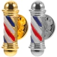 thumbnail image 3 of 2Pcs Creative Barber Shop Pole Brooch Barber Shop Light Brooch Pin Lapel Pin, 3 of 5