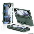 thumbnail image 1 of ELEHOLD Rugged Case for Samsung Galaxy Z Fold 5 Full Body Case,with Built-in Screen Protector Magnetic Hinge Protection Slide Pen Slot Hybrid Shockproof Protection Case for Galaxy Z Fold5,Green, 1 of 6