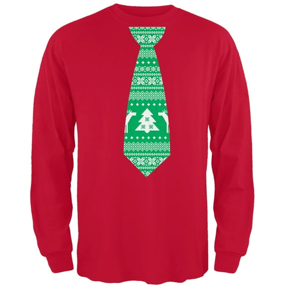 Tie Red Adult Long Sleeve T-Shirt