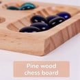 thumbnail image 5 of Foldable Wooden Mancala Board Game for Ages 7+ Multi-Color Beads Classic Strategy Game for Family, Party, and Travel, 5 of 6