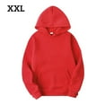 thumbnail image 1 of untoiry Chandail à Capuchon Coton Unisexe Sweat à Capuche Absorbant la Sueur Pull Chauffant Chandail à Capuchon, Rouge, TTG, 1 of 8