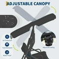 thumbnail image 2 of Outdoor Swing Chair with Adjustable Canopy,3-Seat Outdoor Porch Swing,Stand & Adjustable Canopy, Metal Frame with Removable Cushions, Powder-Coated Steel Frame, for Backyard, Garden, Porch, 2 of 8