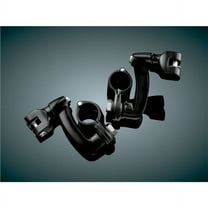 Kuryakyn Gloss Black Longhorn Offset Footpeg Mounts (7571)