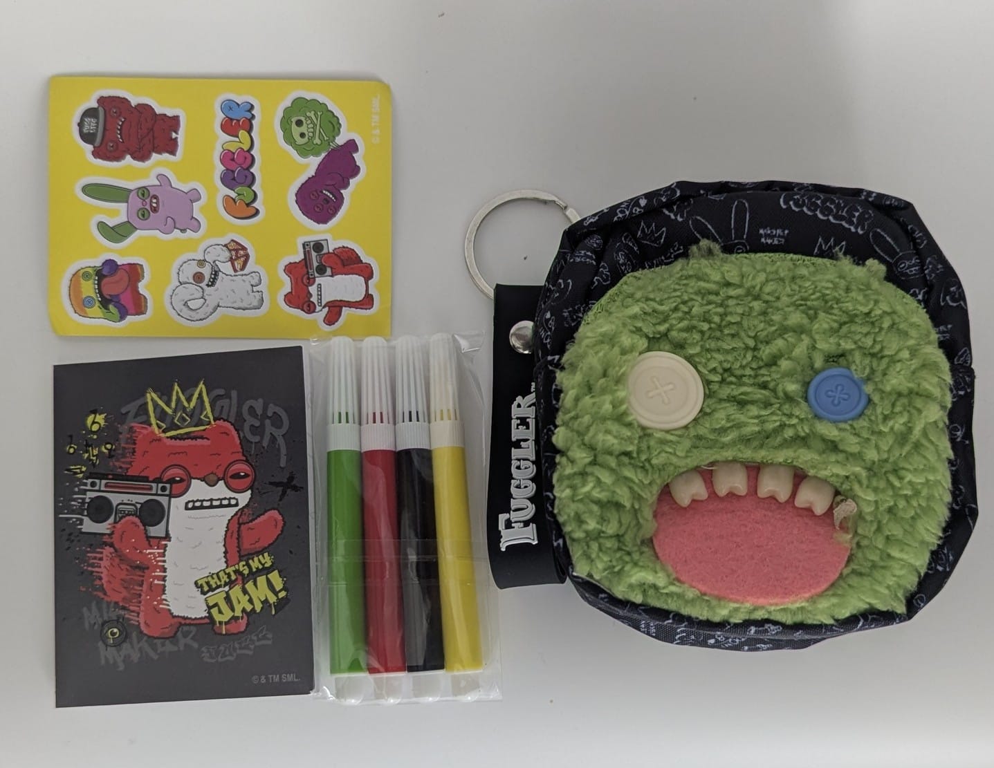 Fuggler Green Mini Backpack [Notebook, Stickers, Keyring & Markers]