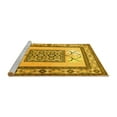 thumbnail image 2 of Ahgly Company Machine Washable Indoor Rectangle Persian Yellow Traditional Area Rugs, 7' x 10', 2 of 4