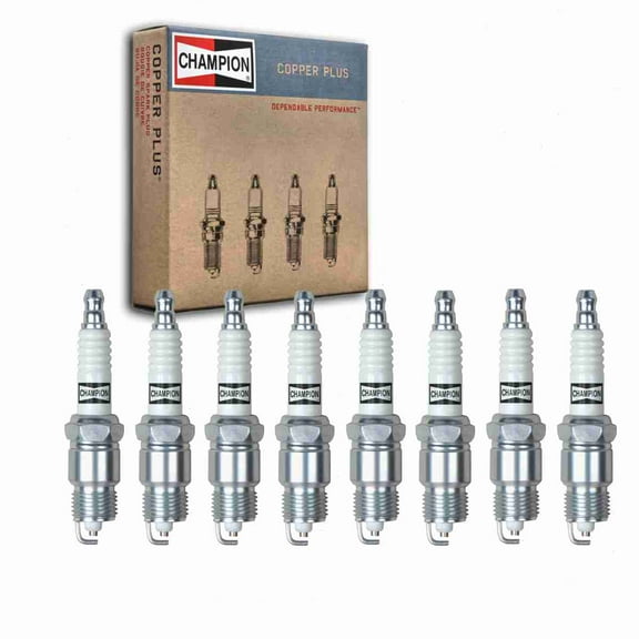 8 pc Champion Copper Plus Spark Plugs compatible with Ford F-250 HD 7.5L V8 1997