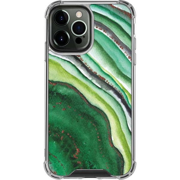 Skinit Geode Kiwi Watercolor Geode iPhone 14 Pro Max Clear Case