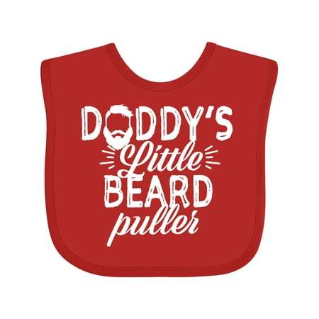 

Inktastic Daddys Little Beard Puller Boys or Girls Baby Bib