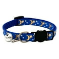 thumbnail image 7 of Dog Cat Collar with Metallic Foil Print, Moon Star Pattern, Adjustable Bell Pendant, Stylish Pet Accessory for Daily Wear All Season Sky Blue, 7 of 7