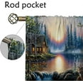 thumbnail image 4 of Deer Blackout Curtains for Home Decor,Village River Farmhouse Deer Rod Pocket Thermal Insulated Drapes Darkening Window Curtain for Girls Boy Bedroom Living Room-42"W x 45"L (Pack of 2), 4 of 7