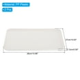thumbnail image 2 of Uxcell 15x11" Fast Food Tray, 2 Pack PP Plastic Reusable Multi-Purpose Non-Slip Serving Tray White, 2 of 5